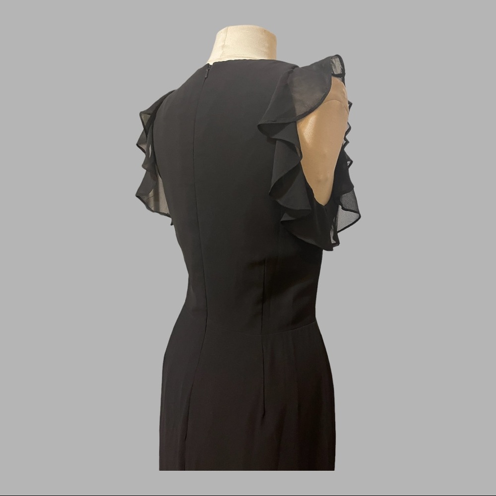 Hayley Paige Occasions black chiffon- 5863 - Picture 8 of 12